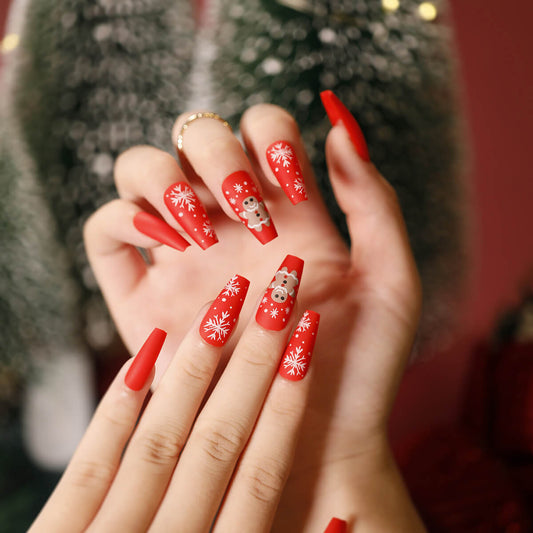 Cookie Christmas Press On Nails