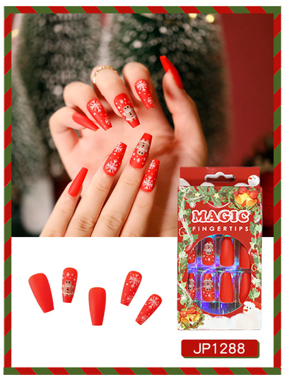 Cookie Christmas Press On Nails