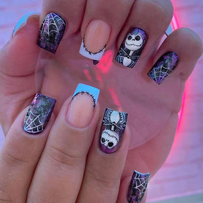 Horror Evil Halloween Press On Nails