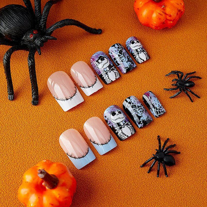 Horror Evil Halloween Press On Nails