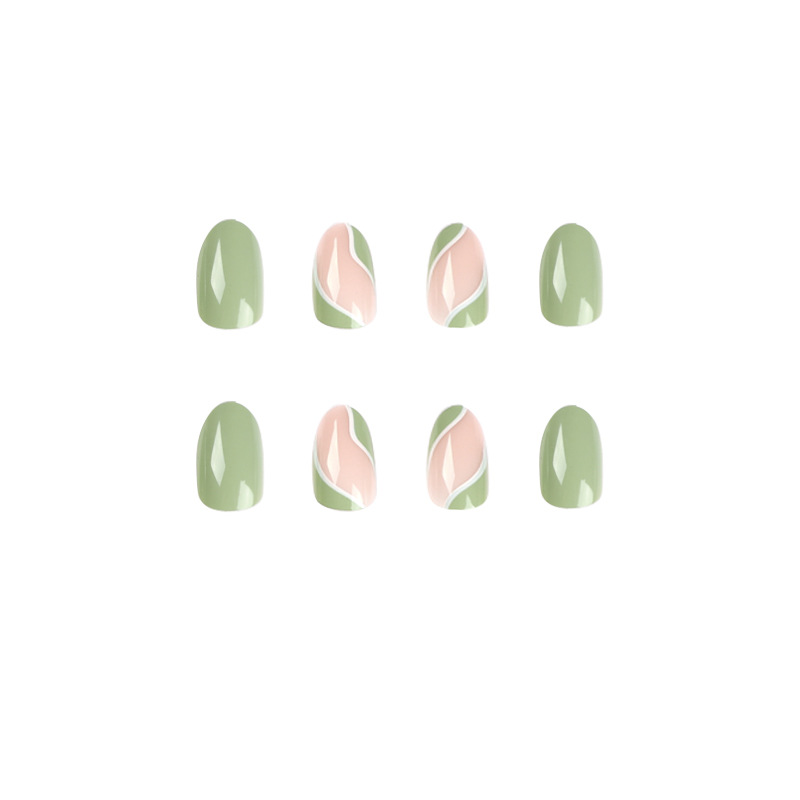 Mint Green Oval Nail