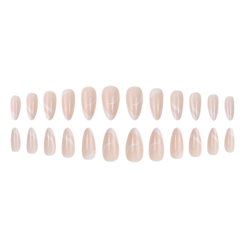 White French Minimalist Almond Nail