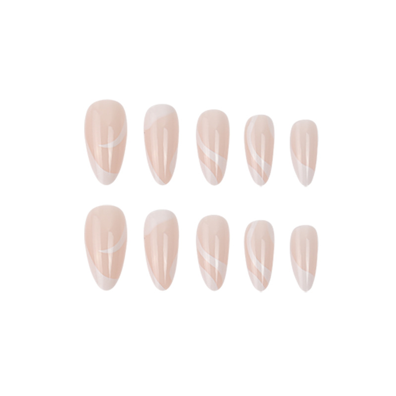 White French Minimalist Almond Nail