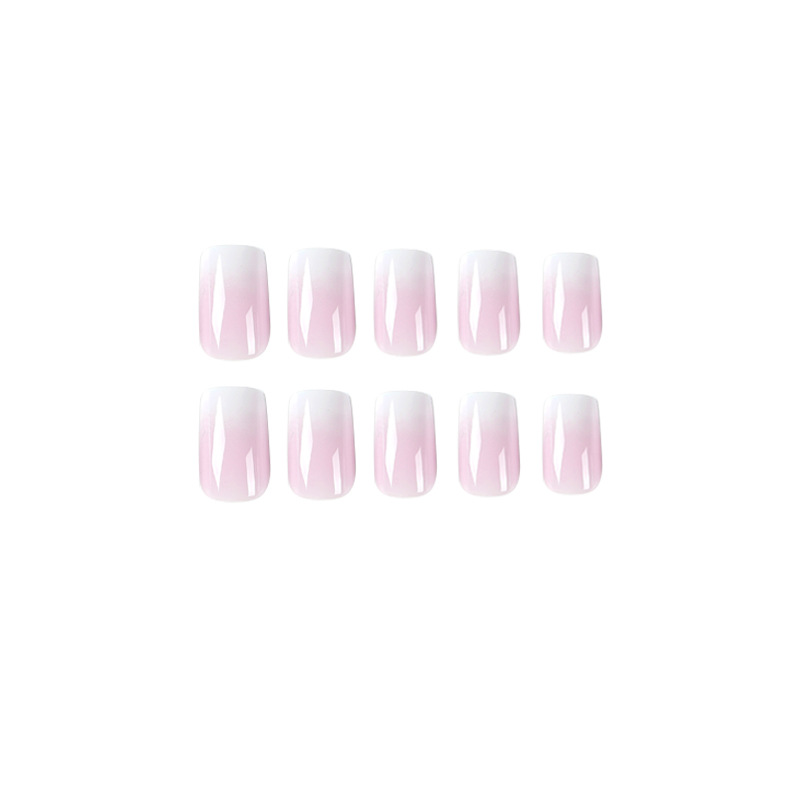 White Purple Ombre Nails