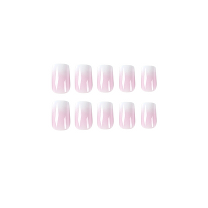 White Purple Ombre Nails