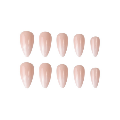 Ombre Pink Almond Nails